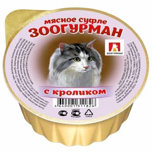 Консервы для кошек  «Мясное суфле», с кроликом, ламистер (100 г)