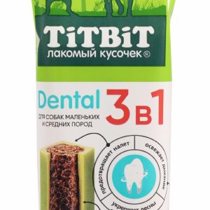 Дентал 3в1 с мятой для собак мелких и средних пород 110 гр (110 г)