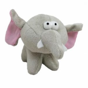 Игрушка для собак "Глазастый слон", с пищалкой (100 г)