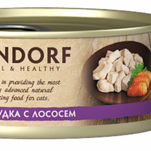 "Упаковка 6 шт" Консервы для кошек Куриная грудка с лососем (6 шт)