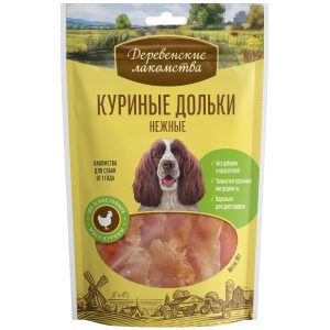 Куриные дольки нежные для собак (100% мясо) (90 г)