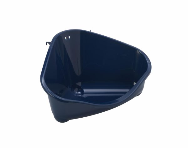 Туалет для грызунов pet's corner угловой большой, 49х33х26, черничный (Бельгия) (49х33х26 см)