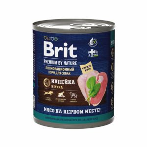 Консервы Премиум с  индейкой и уткой для взрослых собак всех пород (850 г)