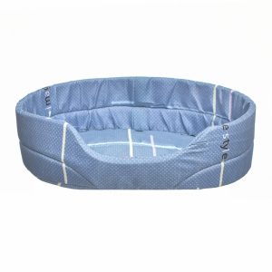 Лежак овальный из микрофибры (49х35х13 см)