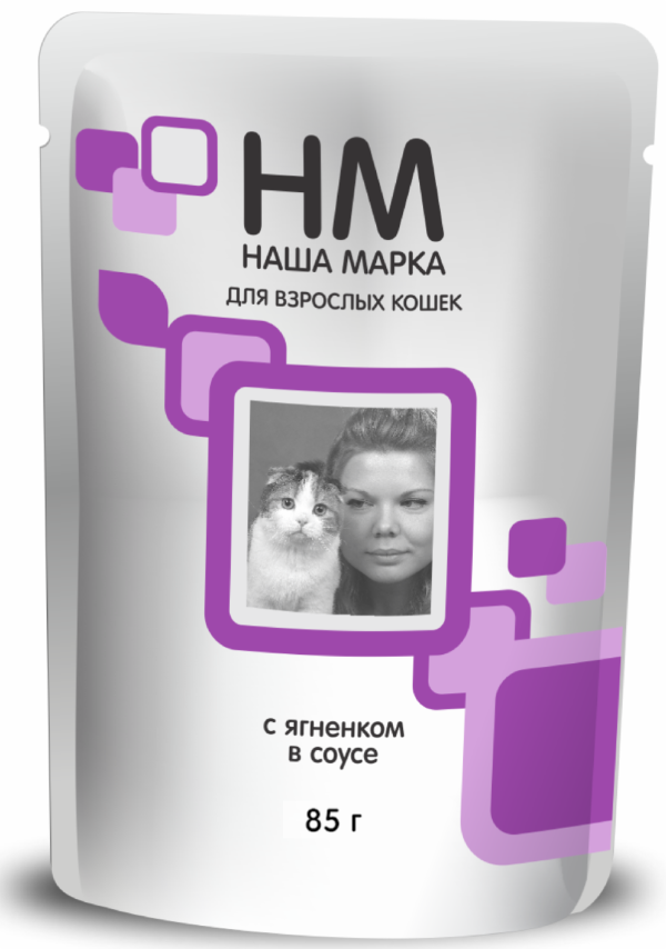 Паучи для кошек, ягненок в соусе (85 г)