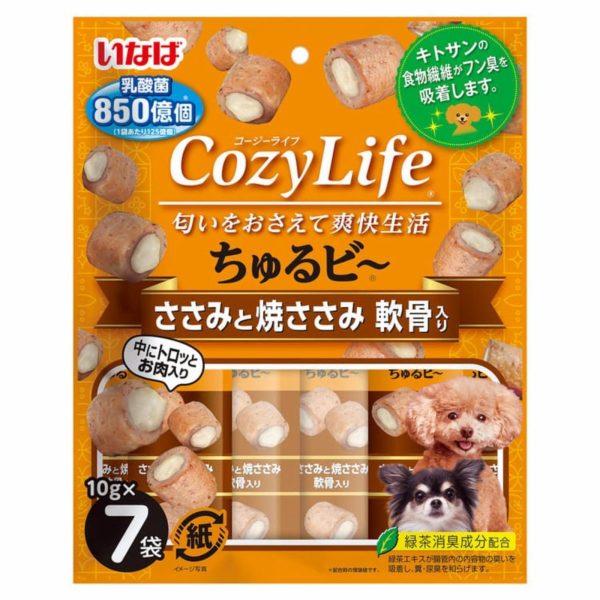 Лакомство Cozy life для собак. Запеченные трубочки для нормализации пищеварительного процесса. Куриное филе и хрящи 10г*7шт (70 г)