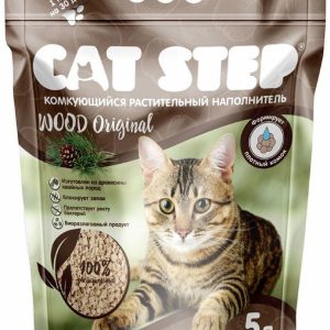 Комкующийся растительный наполнитель Wood Original (5 л)