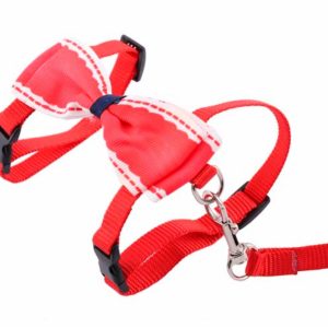 Набор для кошек из поводка и шлейки с бантиком, в ассортименте (70 г)