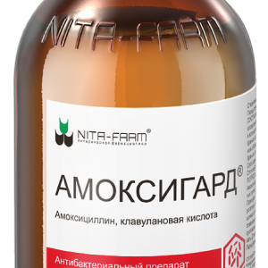 Амоксигард, 100 мл, комбинированный антибактериальный препарат (220 г)