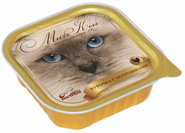 Консервы для кошек "МуррКисс" курочка с потрошками (100 г)