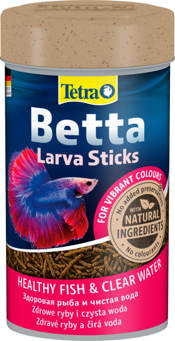 Корм для петушков и лабиринтовых рыб. палочки Betta Larva Sticks (33 г)
