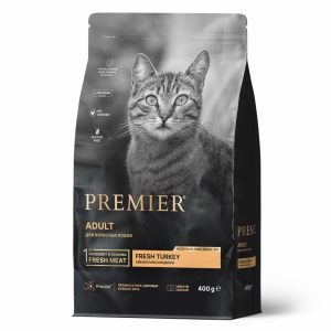 Свежая индейка для взрослых кошек (400 г)