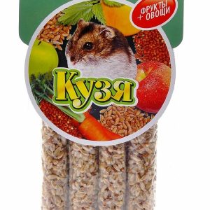 Палочки для грызунов "фрукты+овощи", 4 шт (15 г)