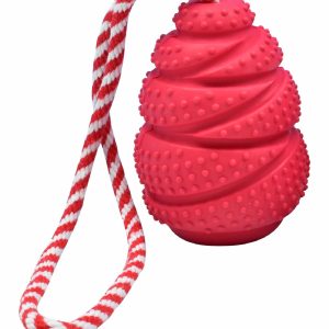 Игрушка для собак со шнуром "1000 кг", красная (500 г)