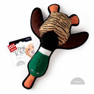 Игрушка "Утка" для больших собак с пищалкой, ткань/пластик (250 г)
