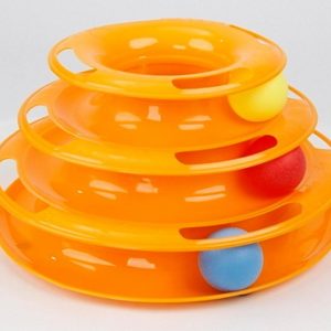 Игрушка для кошек Трэк, трехэтажный с мячиками (417 г)