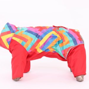 Комбинезон для собак, Спектр, девочка, (красный) (XL)