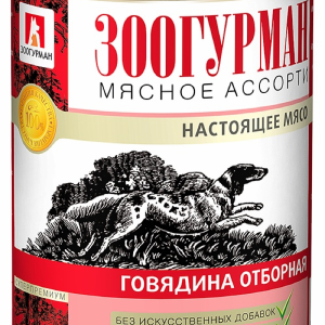 Консервы для собак Мясное Ассорти Говядина отборная (100 г)