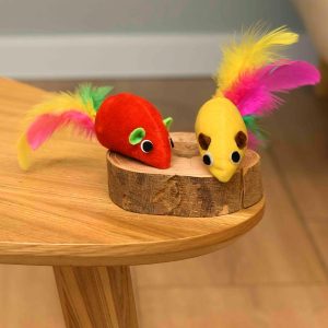 Набор игрушек для кошек, 2 мышки (2 шт)