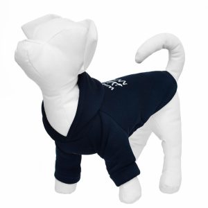 Толстовка для собак и кошек, темно-синяя (XL)