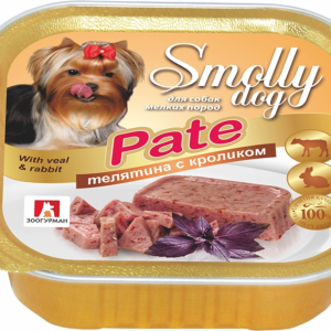 Консервы для собак "Smolly dog" Телятина с кроликом (100 г)