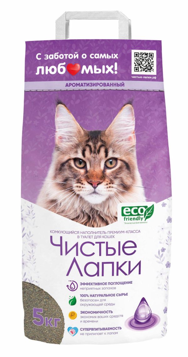 Комкующийся наполнитель "Детская присыпка", индийская глина (5 кг)