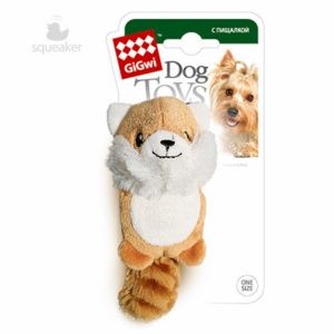 Лисичка, игрушка с двумя пищалками, 9 см (9 см)