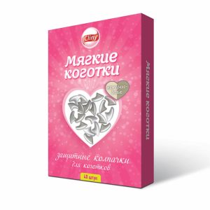 Колпачки на когти для кошек "Мягкие коготки", жемчужно-белые (40 шт)