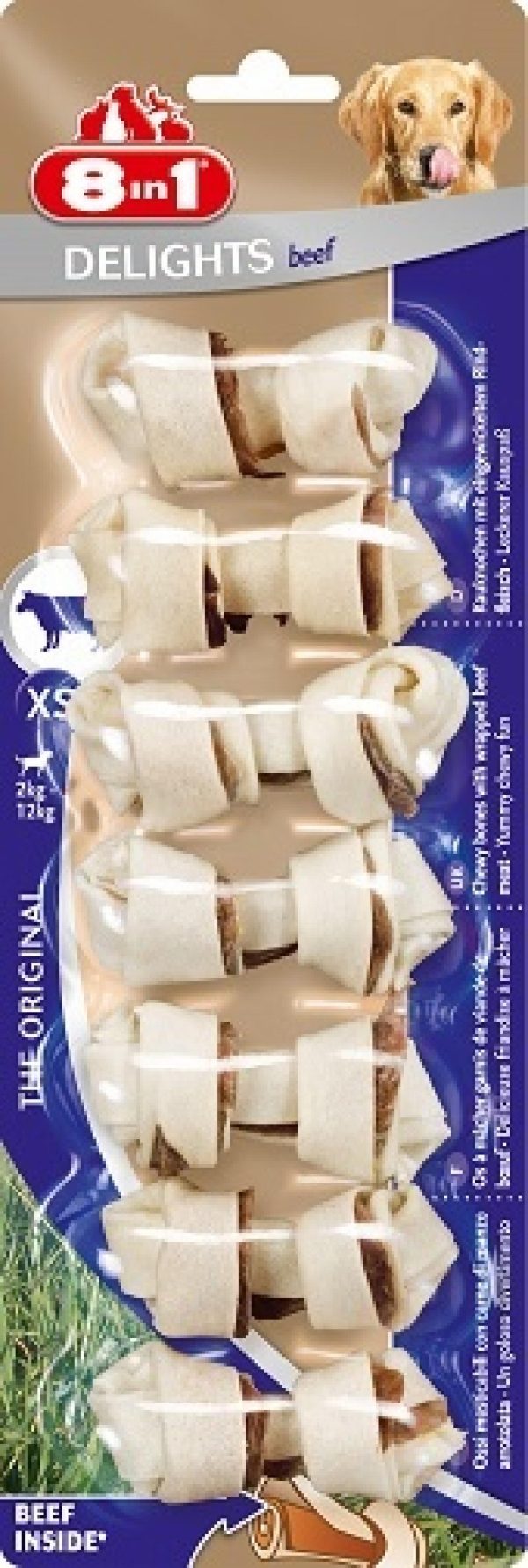 Косточки для мелких собак с говядиной, 7,5 см (138 г)