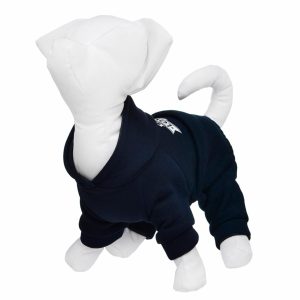 Костюм для собак с капюшоном, темно-синий (XL)