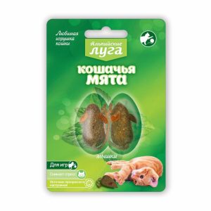 Игрушка "Кошачья мята", 2 мышки (20 г)
