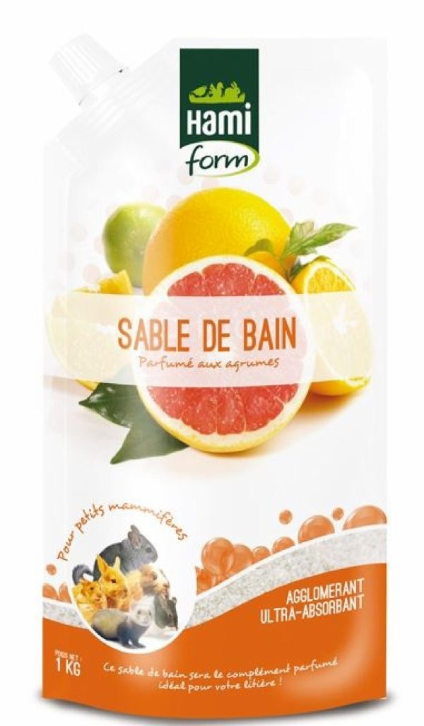 Bio Organic, Песок для купания для всех грызунов с ароматом цитрусовых (Франция) (1,6 л)