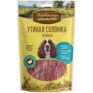Утиная соломка нежная для собак (100% мясо) (90 г)