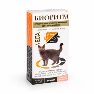Биоритм со вкусом морепродуктов для кошек (48 таб.)