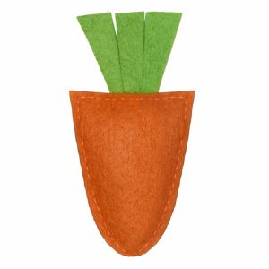 Игрушка для кошек "Фетровая морковка с кошачьей мятой" (5  см)