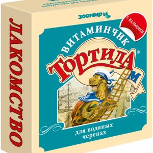 ВИТАМИНЧИК с кальцием, полезное лакомство для водяных черепах, коробка (30 г)