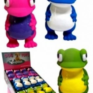 Игрушка для собак "Лягушка резиновая с пищалкой", 10.5 см (30 г)