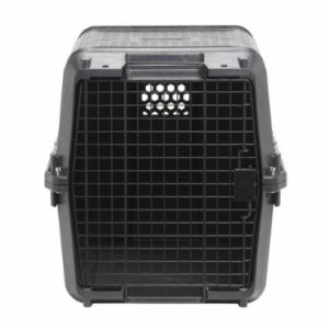 Переноска Gateway с металлической дверцей, черная, 71,0x52,0x54,5 см, до 22 кг (Бельгия) (71x52x55 см)