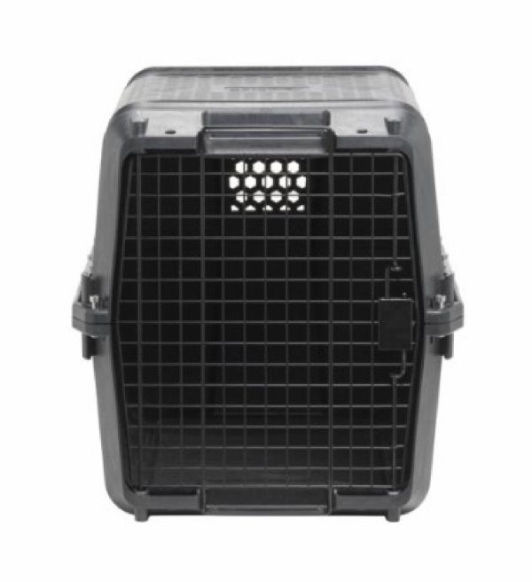 Переноска Gateway с металлической дверцей, черная, 71,0x52,0x54,5 см, до 22 кг (Бельгия) (71x52x55 см)