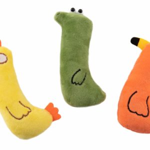 Игрушка для кошек мягкая "Зверята" с кошачьей мятой (13 г)