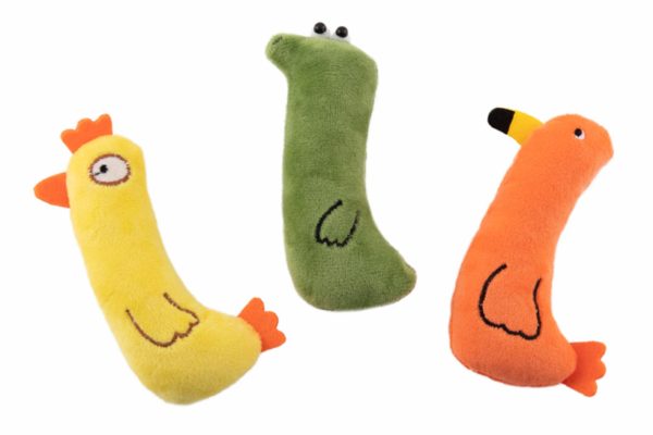 Игрушка для кошек мягкая "Зверята" с кошачьей мятой (13 г)