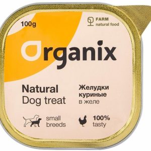 Влажное лакомство для собак желудки куриные в желе, измельченные. (100 г)