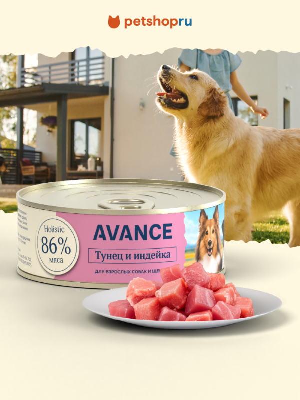 Для собак и щенков с тунцом и индейкой, Natural&Healthy Tuna with Turkey, 100 г, Влажный корм (100 г)