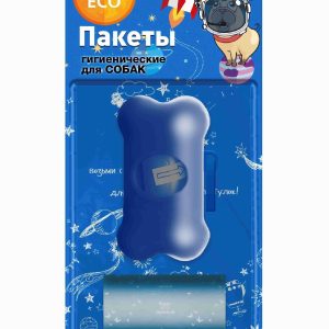 ECO пакеты для выгула (40 пакетов+контейнер) (90 г)