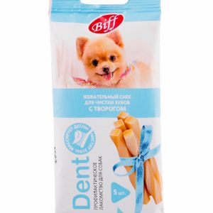 Жевательные снеки DENT с творогом для собак мини пород (5 шт) (30 г)