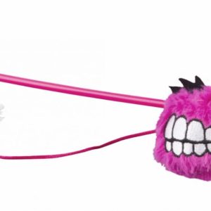 Плюшевый мячик Fluffy Grinz с кошачьей мятой, розовый м (35 г)