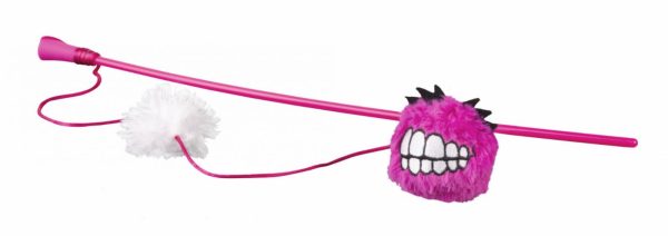 Плюшевый мячик Fluffy Grinz с кошачьей мятой, розовый м (35 г)