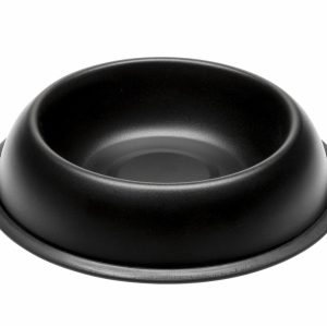 Миска MIRA металлическая, лакированная, черная (1,5 л)
