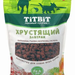 Завтрак хрустящий с бараниной для собак всех пород (700 г)