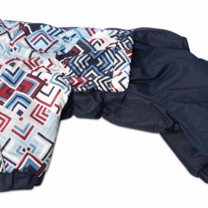 Style комбинезон для собак, унисекс, синий с белым (S)